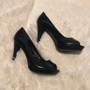 Style & Co. Black Peep Toe Heels